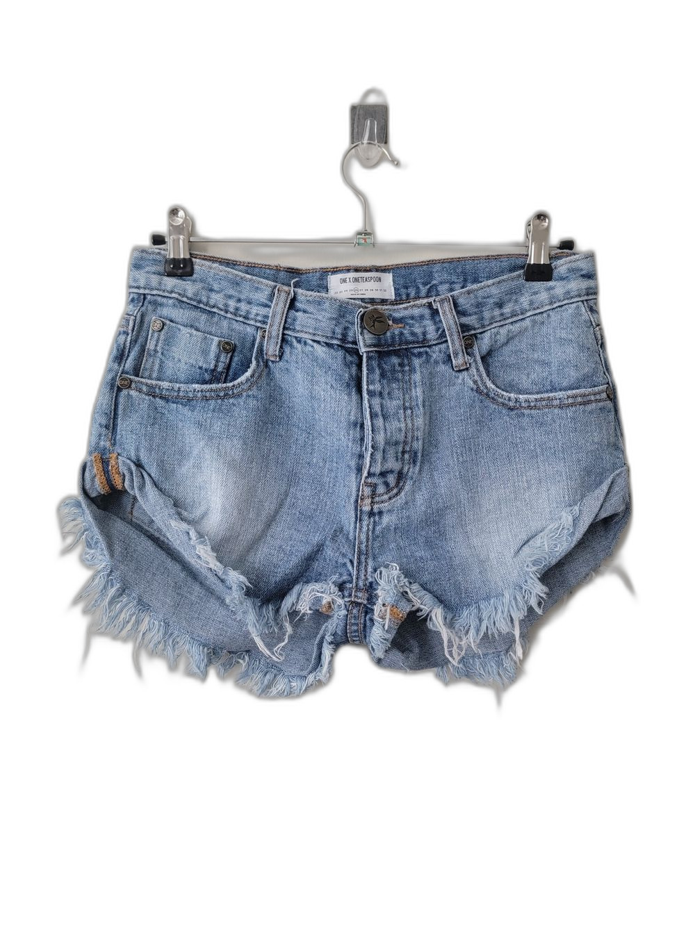 One Teaspoon Denim Jean Shorts Blue Size 25 Festival